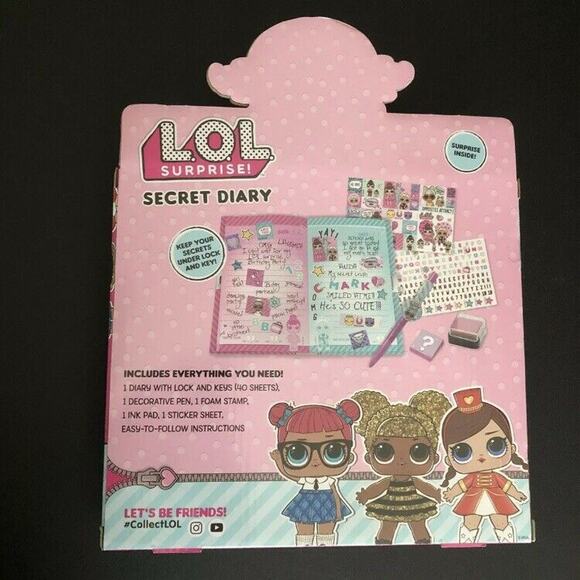 LOL Surprise! Secret Diary Writing Journal LOL Surprise! Ages 5 Plus Girls Gift - Picture 2 of 3